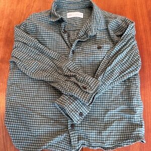 Zara Boys Green Plaid Shirt 7